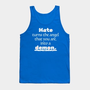 Hate-White Tank Top